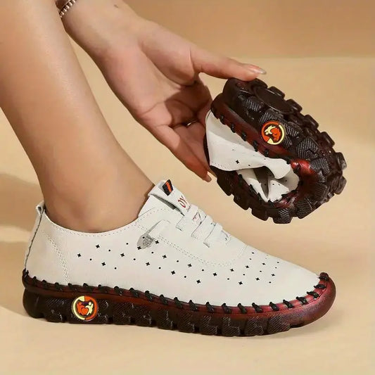 Women's Hollow Out Design Breathable Soft Sole Flat Shoes (🔥BUY 2 FREE SHIPPING)