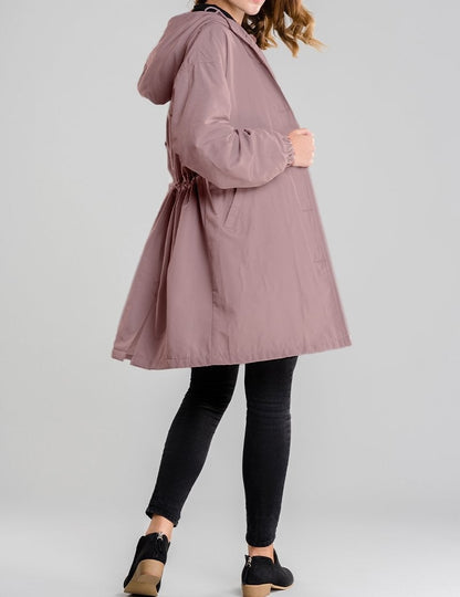 Water Resistant Oversized Hooded Windbreaker Rain Resistant Jacket