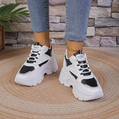 Women's Fashion Chunky Sneakers Trendy Wedge Sports Shoes