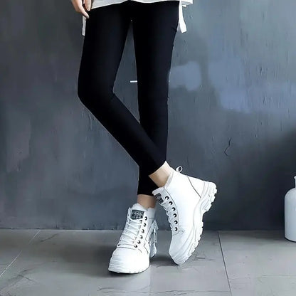 Women's Warm Plush Lined Sneakers Ankle Boots for Winter