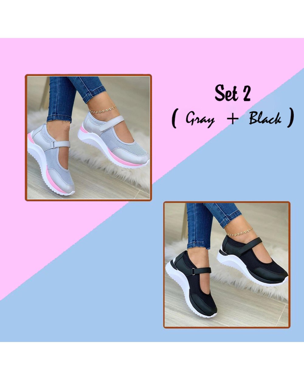 50% OFF TODAY ONLY - Women Mesh Casual Sneakers  2024 - Buy 2 To Get Free Shipping