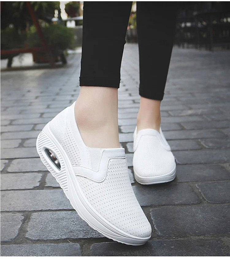 Ice silk heightening air cushion women's shoes