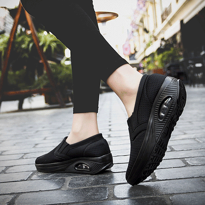 Ice silk heightening air cushion women's shoes