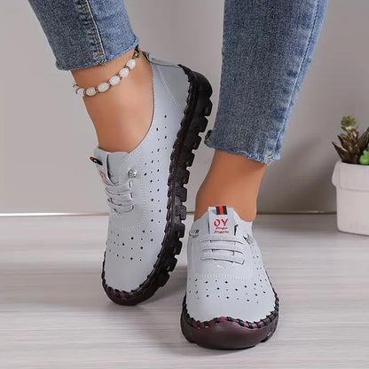 Women's Hollow Out Design Breathable Soft Sole Flat Shoes (🔥BUY 2 FREE SHIPPING)