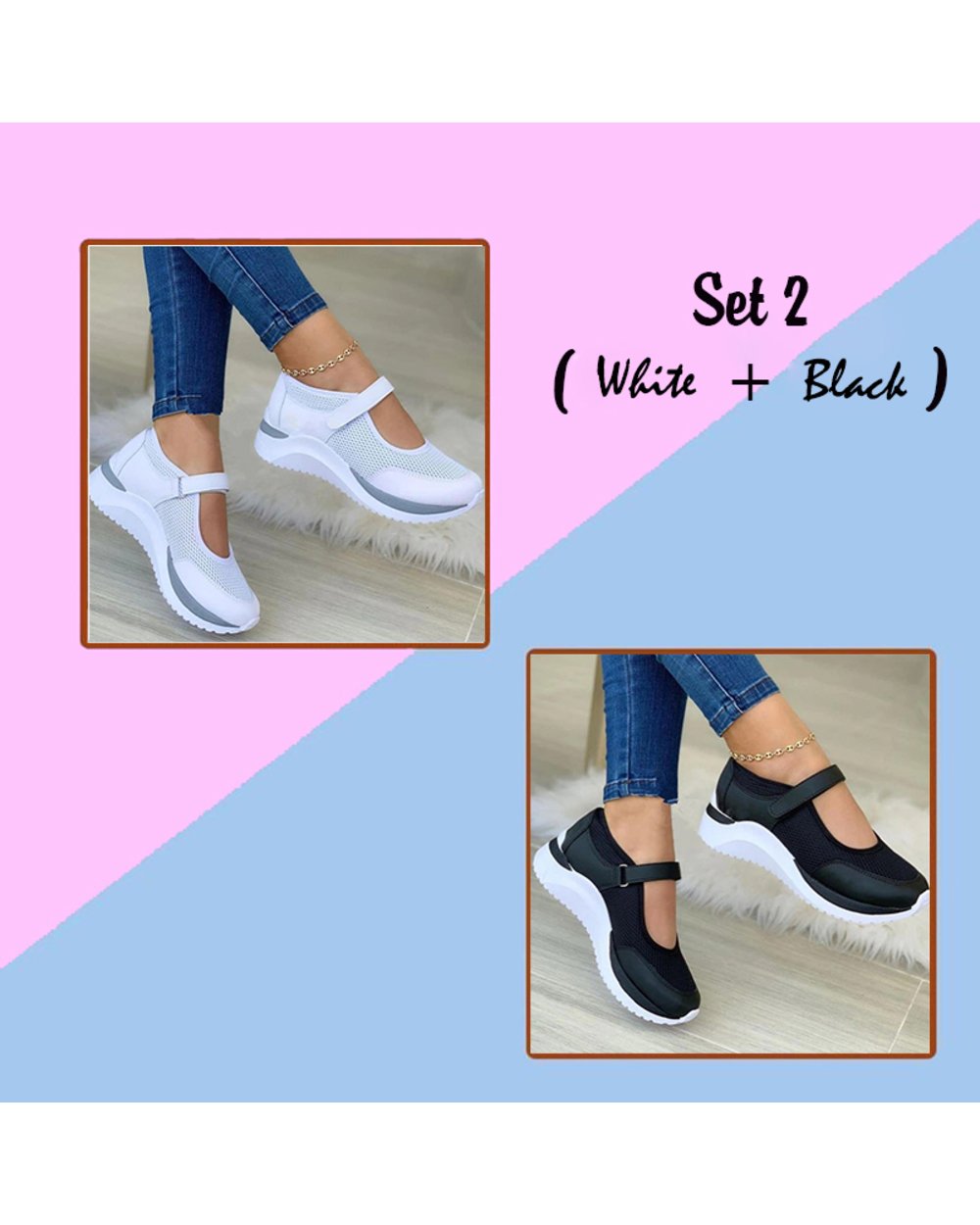 50% OFF TODAY ONLY - Women Mesh Casual Sneakers  2024 - Buy 2 To Get Free Shipping