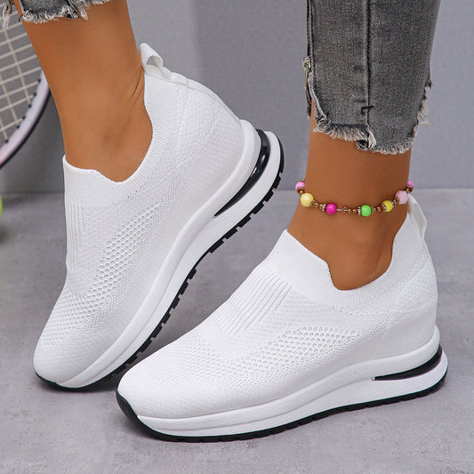 Women's Breathable Slip-on Wedge Sneakers