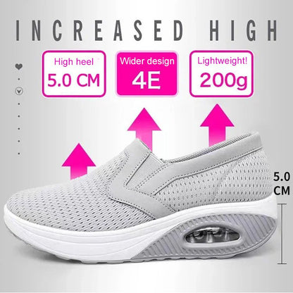 Ice silk heightening air cushion women's shoes