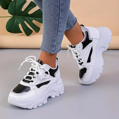 Women's Fashion Chunky Sneakers Trendy Wedge Sports Shoes
