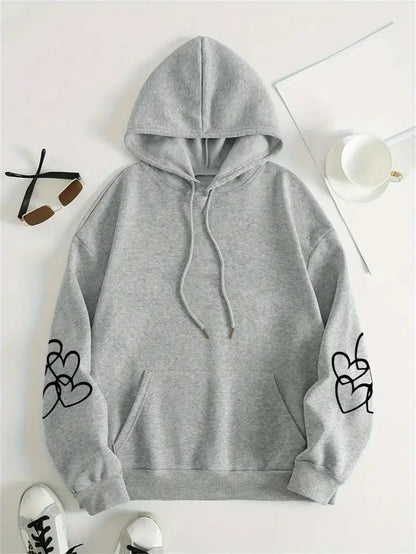 Women's Cozy Highland Cow Long Sleeve Hoodie Pullover Casual Wear for Everyday