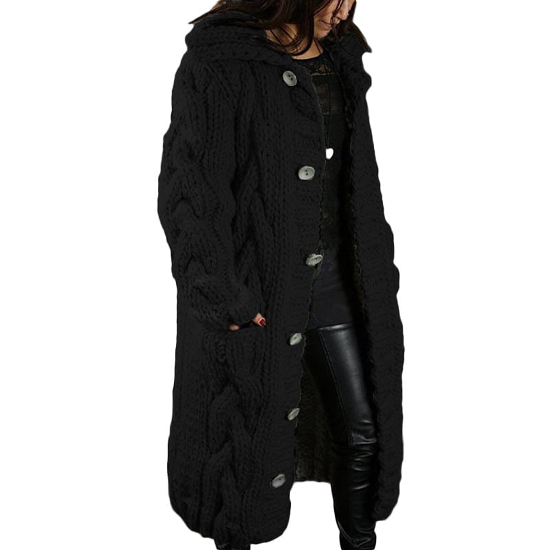 2024 Knitted Thick-Line Jumper Coat