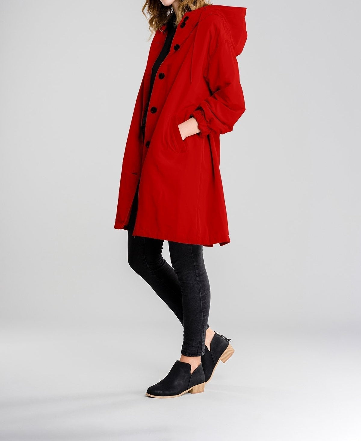 Water Resistant Oversized Hooded Windbreaker Rain Resistant Jacket