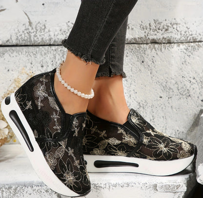 🔥Women's Stylish Floral Lace Platform Shoes Sandals Sneakers