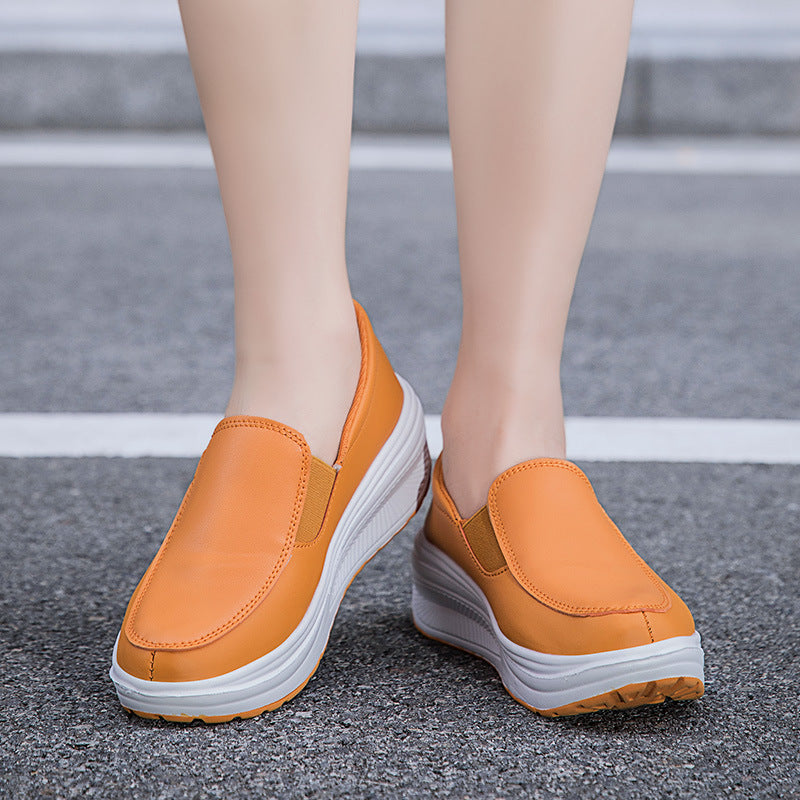 Women's Ergonomic Pain Relief Arch Support Leather Shoes