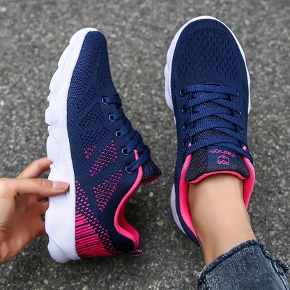 🔥 49% OFF -Women's Breathable Mesh Sneakers Lightweight Flying Woven Sport Shoes