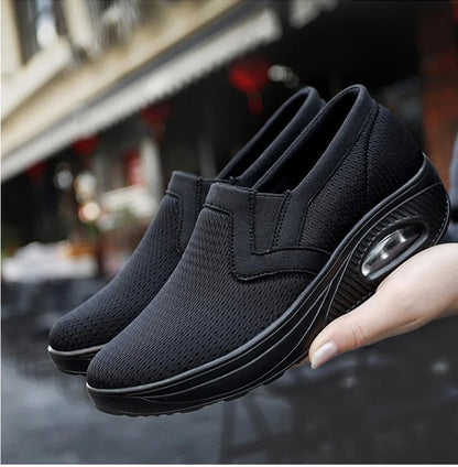 Ice silk heightening air cushion women's shoes