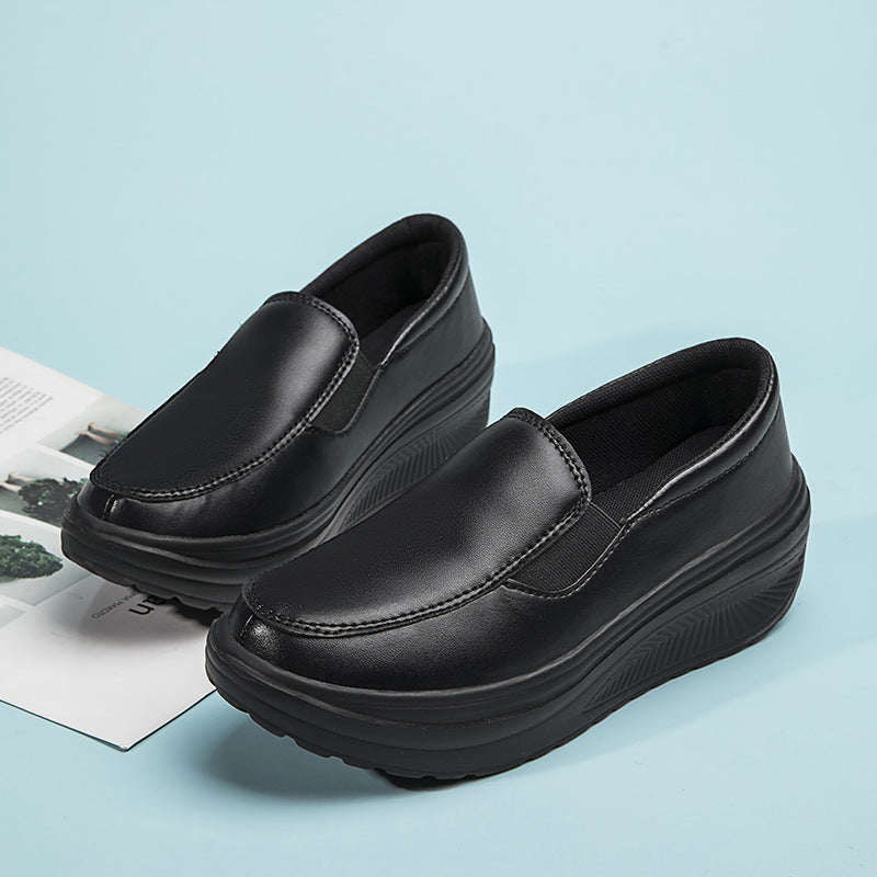 Women's Ergonomic Pain Relief Arch Support Leather Shoes