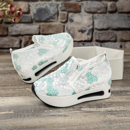 🔥Women's Stylish Floral Lace Platform Shoes Sandals Sneakers