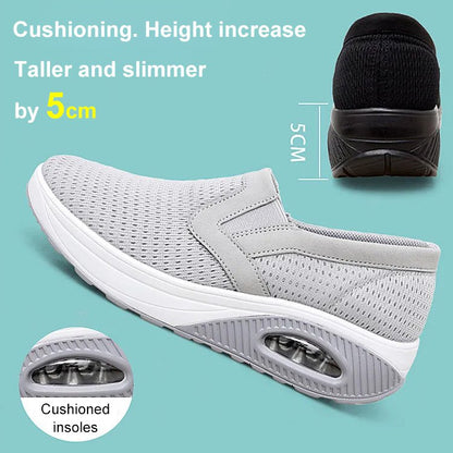 Ice silk heightening air cushion women's shoes