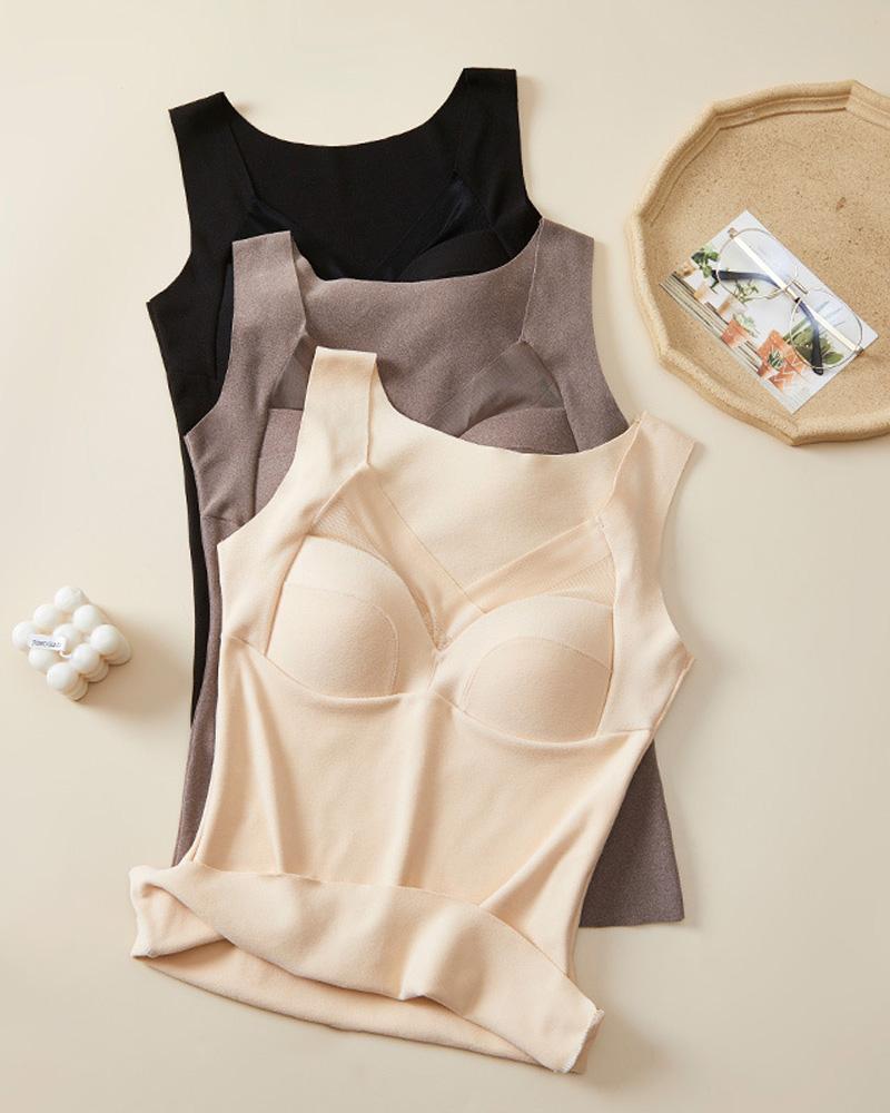 💓Thermal underwear with built in chest pad (The 2nd one is half price)