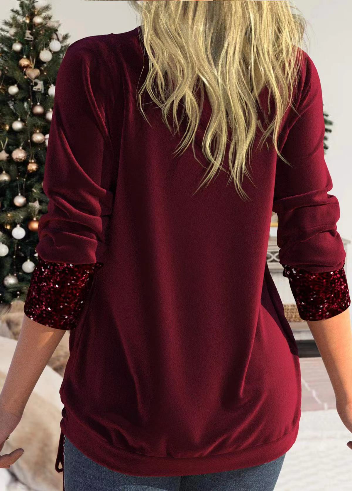 Sequins Long Sleeve Shirt
