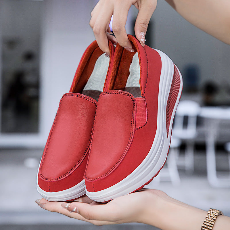 Women's Ergonomic Pain Relief Arch Support Leather Shoes
