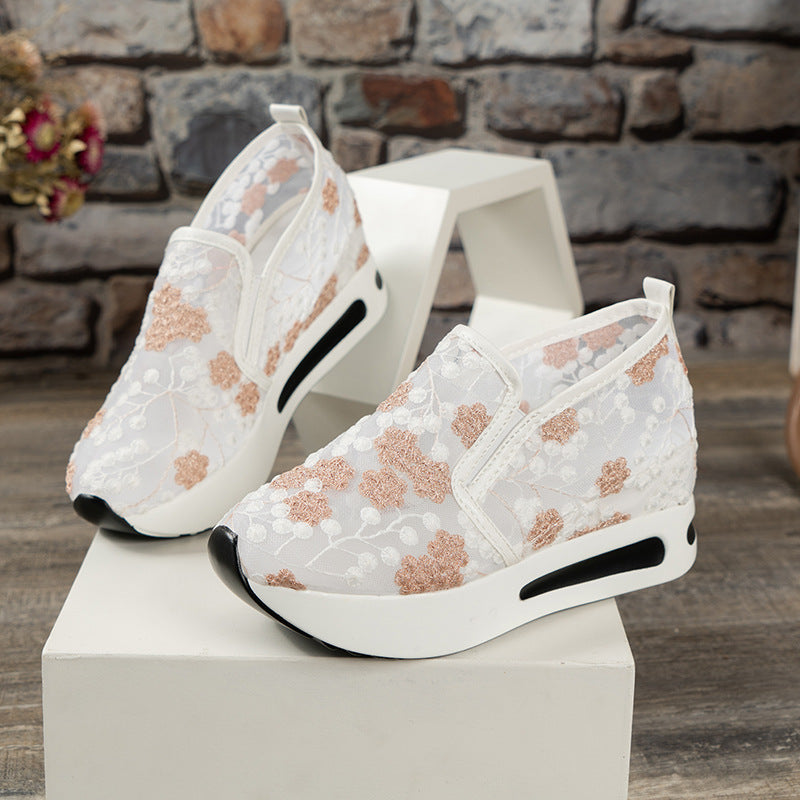 🔥Women's Stylish Floral Lace Platform Shoes Sandals Sneakers