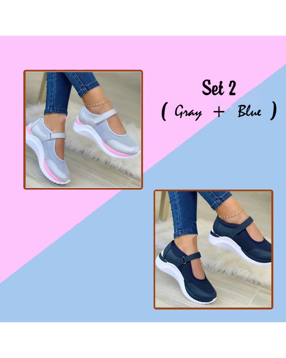 50% OFF TODAY ONLY - Women Mesh Casual Sneakers  2024 - Buy 2 To Get Free Shipping