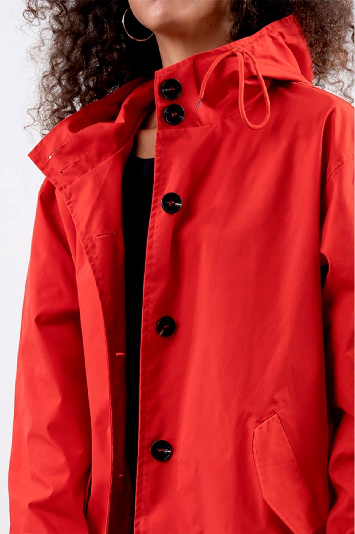 Water Resistant Oversized Hooded Windbreaker Rain Resistant Jacket