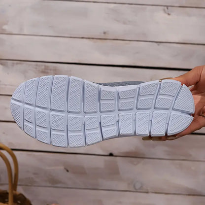 Women's Solid Color Lightweight Breathable Mesh Sneakers Trainers