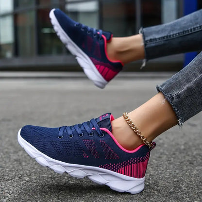 🔥 49% OFF -Women's Breathable Mesh Sneakers Lightweight Flying Woven Sport Shoes