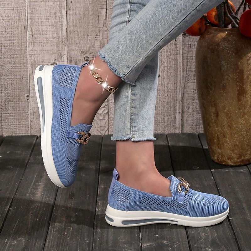 🔥Last Day 49% OFF - Women's Woven Breathable Casual Wedge Sneakers