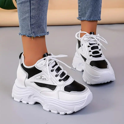 Women's Fashion Chunky Sneakers Trendy Wedge Sports Shoes
