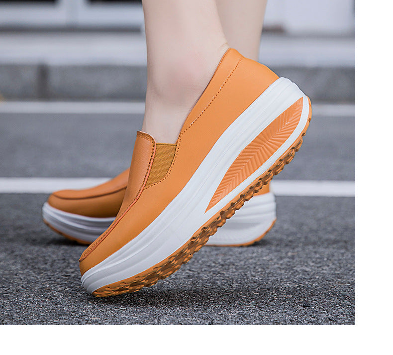 Women's Ergonomic Pain Relief Arch Support Leather Shoes