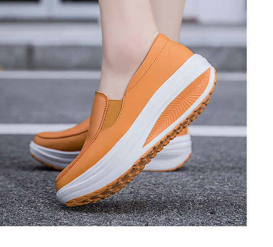 Women's Ergonomic Pain Relief Arch Support Leather Shoes