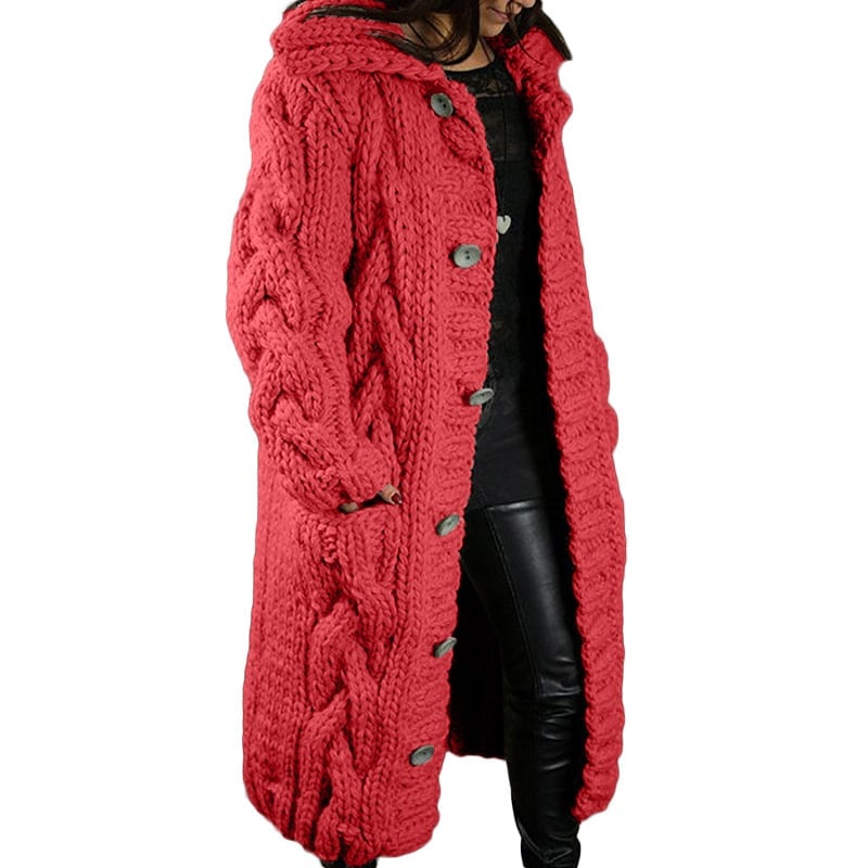 2024 Knitted Thick-Line Jumper Coat