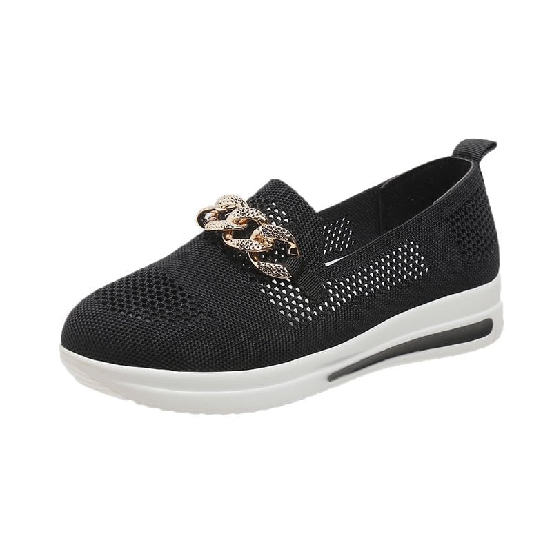 🔥Last Day 49% OFF - Women's Woven Breathable Casual Wedge Sneakers