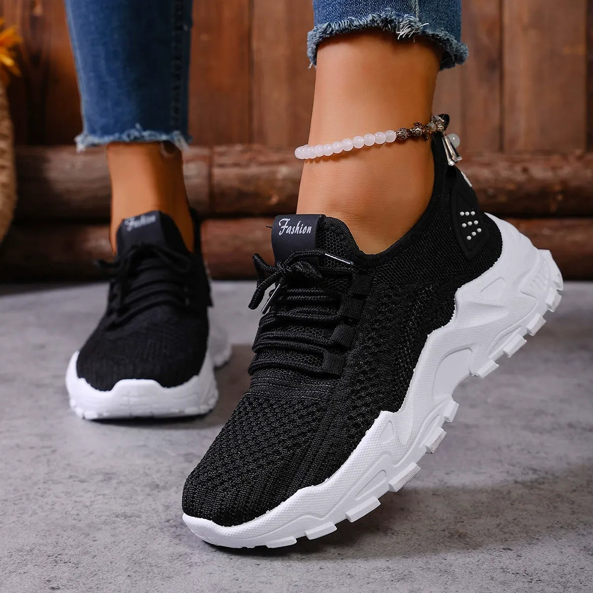 Women's Breathable Arch Support Orthopedic Trainers Platform Walking Sneakers