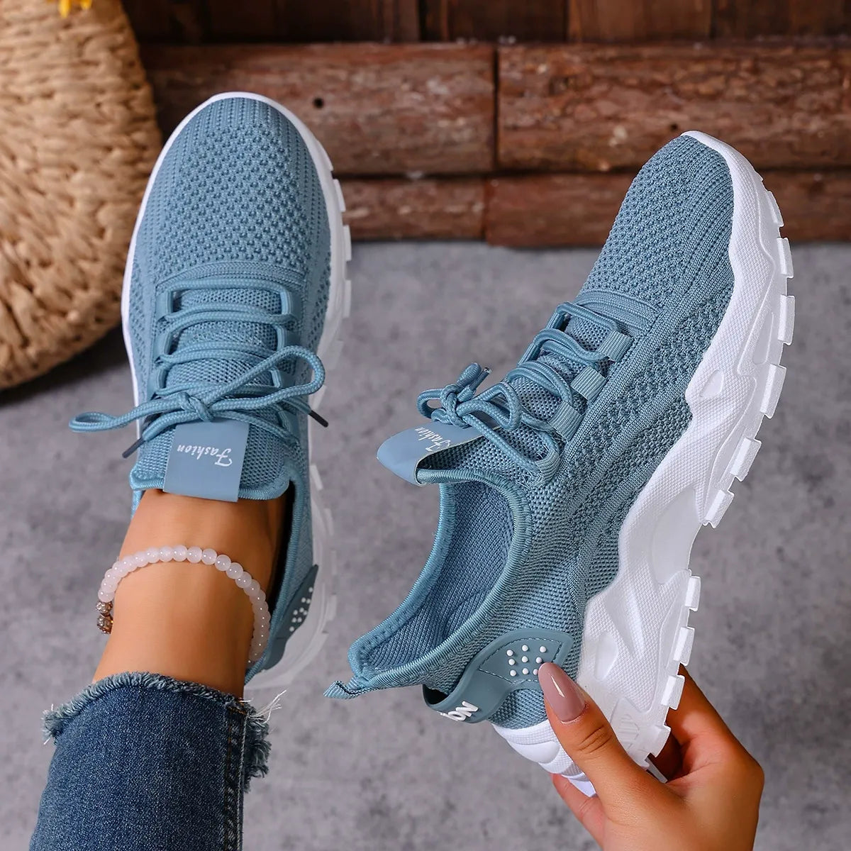 Women's Breathable Arch Support Orthopedic Trainers Platform Walking Sneakers